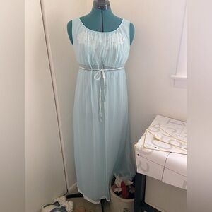 True Vintage Powder Blue Pegnoir Nightgown